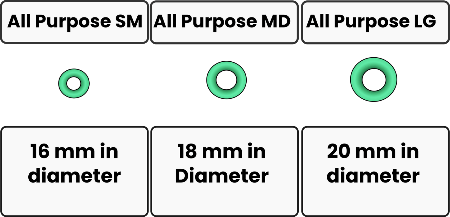 All Purpose Cock Rings - 3 Pack - PMP LLC