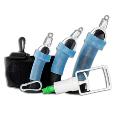 Kit combinado de suspensión al vacío y kit de retención